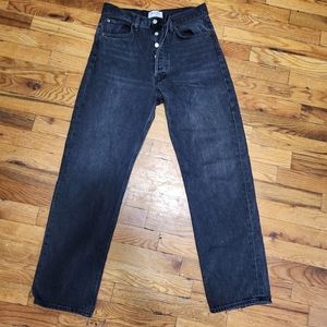 SOLD 💋 AGOLDE Dark gray or faded black 90s jean